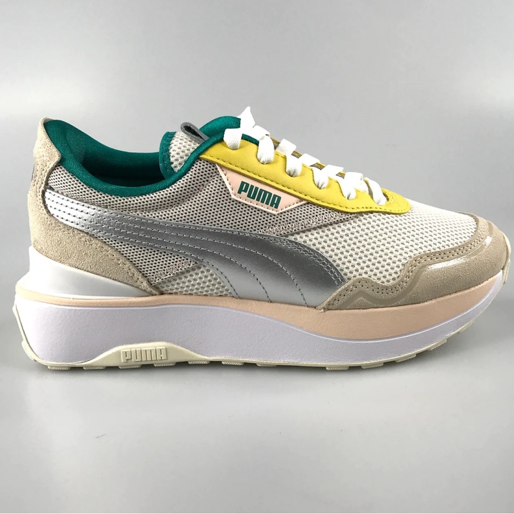 Puma Cruise Rider OQ Wn’s in eggnog-silver-cold pink size 9 1/2